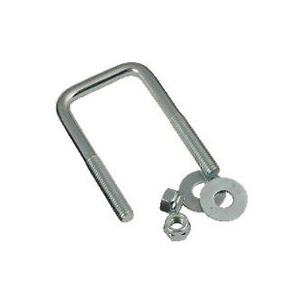 U-Bolt, 3/8 X 1-5/8" X 3-9/16", Square - Galvanized, (Ea)