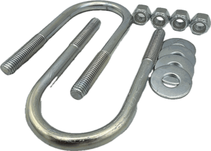 U-Bolt 1/2" X 2-3/8" X 5-3/8" Rd Zinc Pair