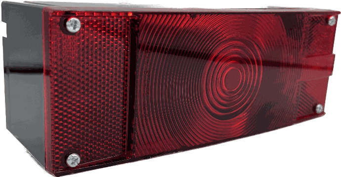 Rectangular Incandescant Tail Light. Right Hand Blazer Brand