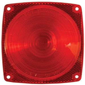 Lens,Tail Light Red Sq