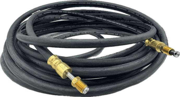Kodiak Rubber Flexible Dot Trailer Brake Hose 360" (30') Male Inverted Flare