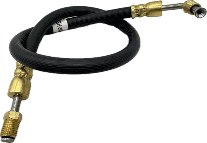 Kodiak Rubber Flexible Dot Trailer Brake Hose 21" Male Inverted Flare One End & 90 Degree Swivel Other End