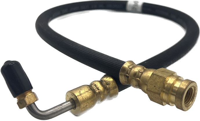 Kodiak Rubber Flexible Dot Trailer Brake Hose 19" Female Inverted Flare One End & 90 Degree Swivel Other End