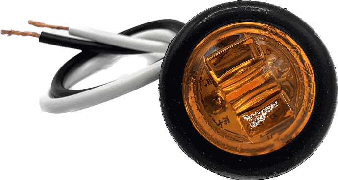 Marker Light, Amber Led, 3/4" Round. Blazer Brand