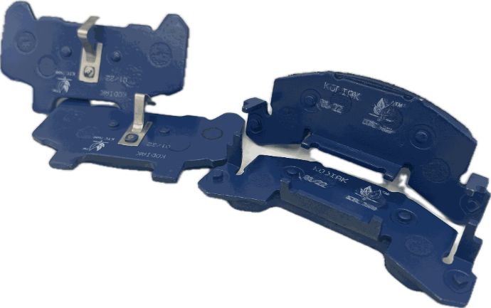 Kodiak Model 204 "Sb" Disc Brake Caliper Pad Set, 4 Pads Total (Replaces DBC-204-CRM-PAD)