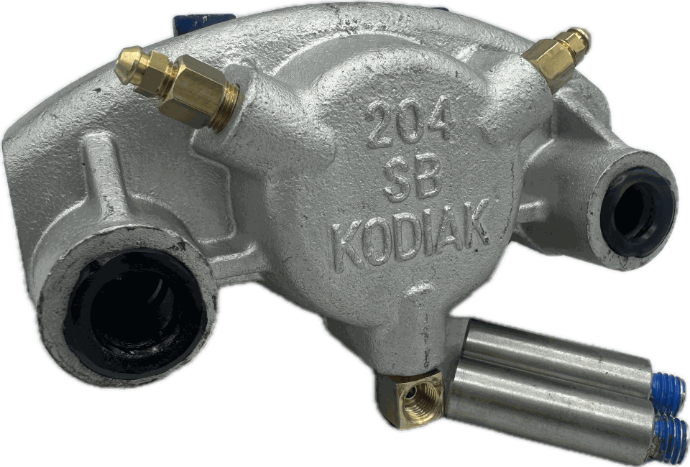 Kodiak Disc Brake Caliper Model 204 "Sb", Dacromet Finish, Includes Pads (K71-DBC-204-SB-D)