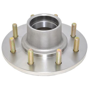 Trailer Hub, 1-3/4" X 1-1/4" Bearings, 8 X 6.5" Bolt Pattern, Stainless Steel, Includes Races. Kodiak Brand (Hub Only)