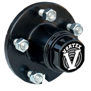 Trailer Hub, 1-3/8" X 1-1/16" Bearings, Vortex Grease System, 5 X 4.5" Bolt Pattern, Pre-Greased. Tie Down# (81022) (K08-447-C2)