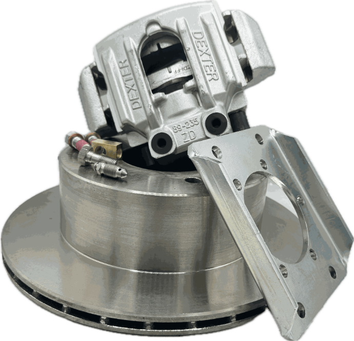 Ufp Disc Brake 12" 6-Lug 6K Zinc+ Rotor, Aluminum Caliper