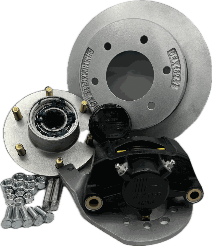 Dexter Disc Brake Kit 6K 12" Vortex Slip Over Galv-X Tie Down# 82062