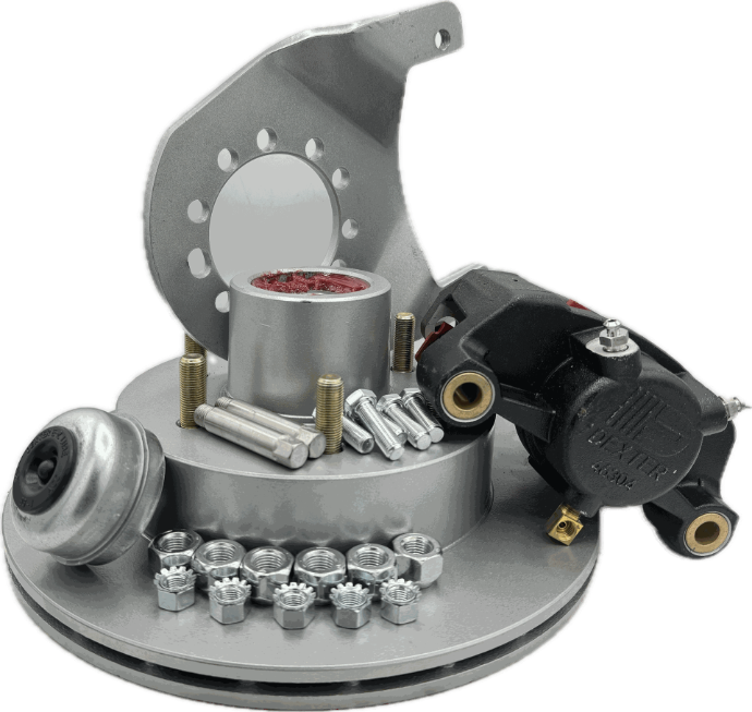 (Limited Stock) Dexter Disc Brake Kit, Fits 5.2k & 6K Axles, 12" Vented Integral Rotor/Hub, Tie Down# 82100