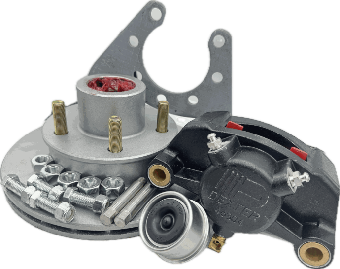 Dexter Disc Brake Kit, Fits 3.5K Axles, 10" Vented Integral Rotor (Tie Down# 82113) (Uses 46304A Caliper)