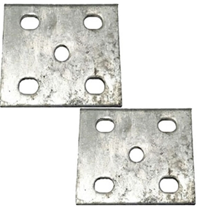 Tie Plate Universal Round Axles Galvanized. Fits 1.90" Round, 2" Sq & 2-3/8" Round Axle. Sold As Pair Tde# 81186