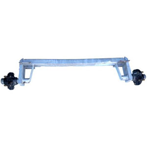 2,700# Galvanized Trailer Axle, 83-3/8" Hub Face, 70" Spring Center, With Hubs. Hoosier Oem Axle, Dexter Brand