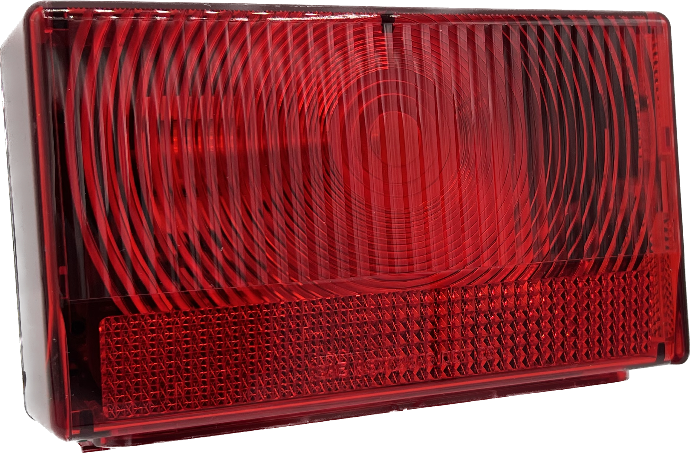 Rectangular Incandescant Tail Light. Right Hand Optronics Brand