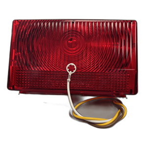 Rectangular Incandescant Tail Light. Left Hand Optronics Brand