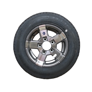(Limited Stock) St14512 /R12 10-Ply 5 Lug Series 7 Gunmetal Hi Spec Aluminum Wheel Radial Tire