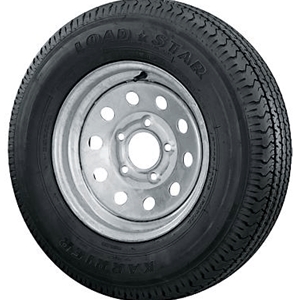 St14512 /R12 10-Ply 5 Lug Painted Silver Modular Radial Tire Karrier Brand (35420)