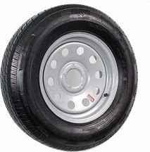 Karrier KR03 St205/75 15", LR:D/8-Ply, 5-Lug Silver Painted Modular Radial Trailer Tire & Wheel