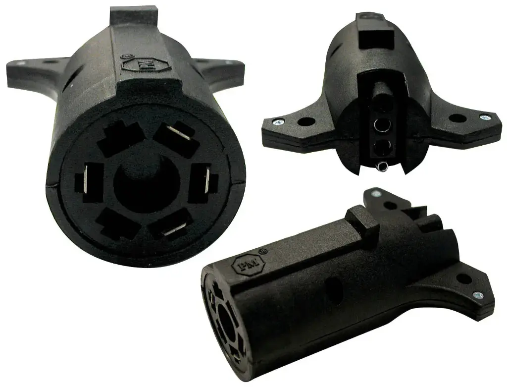 Wire Adapter, 7-Way Blade (Tow Vehicle) To 4-Way Flat (Trailer). Peterson Brand