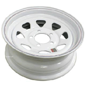 12" X 4" Rim - 5 On 4-1/2" Painted Spoke Wheel.