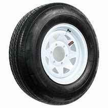 St225/75 15" 8-Ply 6-Lug White Painted . Radial Trailer Tire Ranier Brand