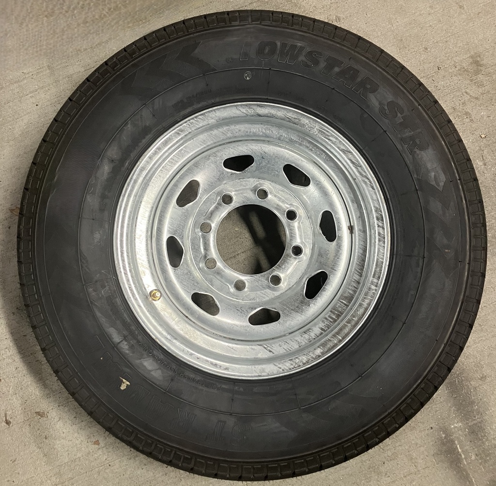 (Limited Stock) Towstar Brand St235/80 16" 10-Ply 8-Lug Galvanized Spoke. Radial Trailer Tire Ranier Brand **Close Out Special Price**