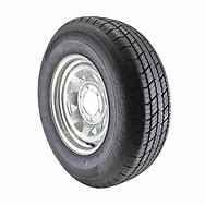 St225/75 15" 8-Ply W/ 6-Lug Galvanized Spoke Wheel. Bias Trailer Tire Eco Trail Brand