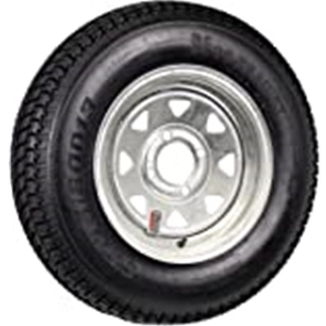 (Limited Stock) St205/75 14" 6-Ply W/ 5-Lug Galvanized Spoke Wheel. Bias Trailer Tire Eco-Trail Brand Z920110