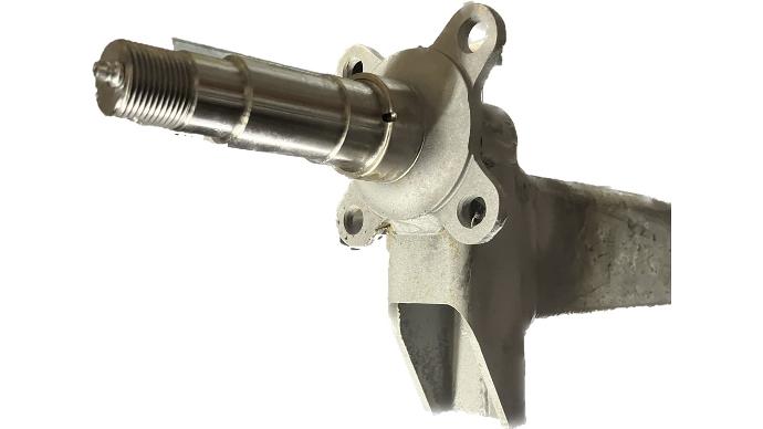 Spring Axle, 3,750 lb Capacity, 2" x 3" V-Style Square Tube, 92" Hub Face, Adjustable Spring Center, 96.75” Overall Length, 2" Drop, Galvanized, Manufactured by Dexter (Formerly Tie-Down)