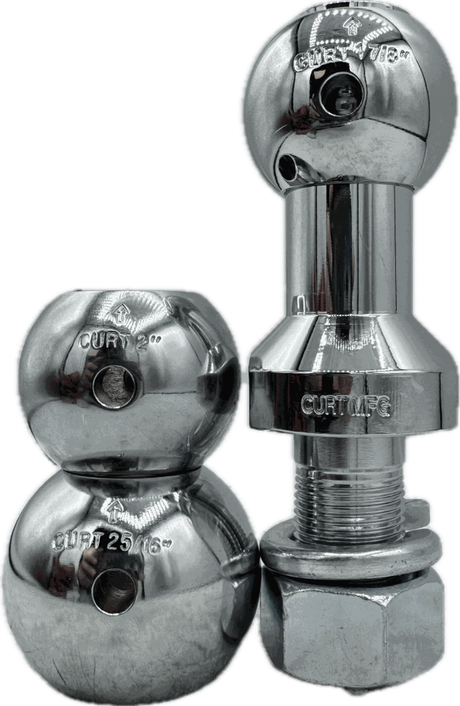 Curt 1-7/8", 2", 2-5/16" Switch Ball Set, 1" x 2-1/4" Shank - Up to 8000 Lb