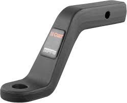 Curt Ball Mount, 2" Square, Solid, 17000 Lb Capacity, 6" Drop/5" Rise, 9-1/2" Long