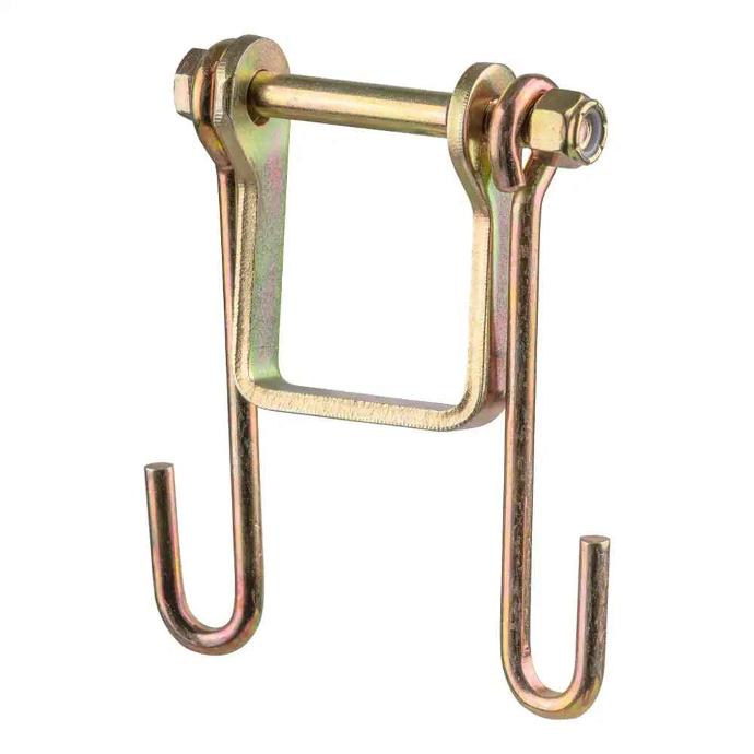 Curt Slide-On Trailer Safety Chain Holder Bracket, 2" Square