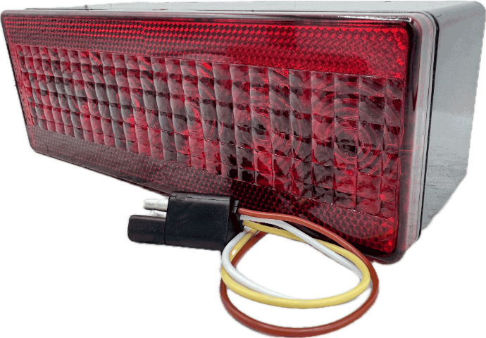 Rectangular LED Tail Light, Low Profile, Right Hand, OVER 80", Fits Many SHORELANDER Trailers
