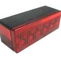 Rectangular LED Tail Light, Low Profile, Left Hand, OVER 80", Fits Many SHORELANDER Trailers