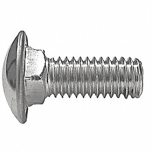 Carriage Bolt, 1/4-20x1", Zinc Plated Steel, Grade 5, Commonly Used For Taillight Installations