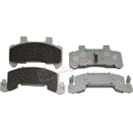 Kodiak Model 225 Caliper Disc Brake Pad Set (4 Pads) With Stainless Steel Backing (In Retail Box))