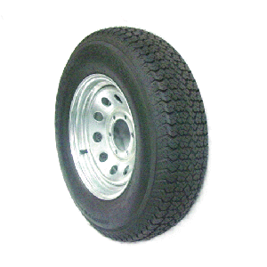 (Limited Stock) Loadstar K550 St225/75 15", LR:E/10-Ply, 5-Lug Galvanized Modular Bias Trailer Tire & Wheel *Bead Balanced*