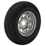 Loadstar K550 St185/80 13", LR:D/8-Ply, 5-Lug Galvanized Spoke Bias Trailer Tire & Wheel (3S334) (LR: 6100.02K)