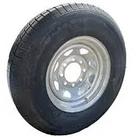 Karrier KR35 St235/80 16", LR:D/8-Ply, 6-Lug Galvanized Modular Radial Trailer Tire & Wheel *Bead Balanced* 6100.89AR (35038)