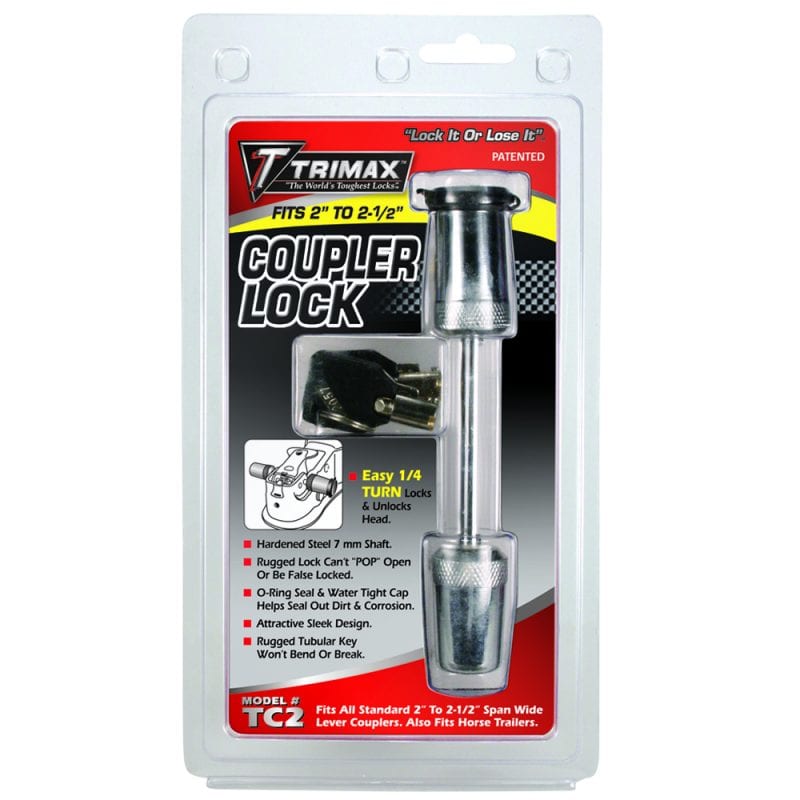 TRIMAX TC2 Coupler Lock, 1/4″ x 2-1/2″ Span, Chrome Finish