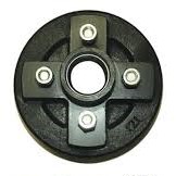 Universal Brand Brake Drum 7" 4-Lug, 1000 lb capacity, 1-1/16" Straight Spindle