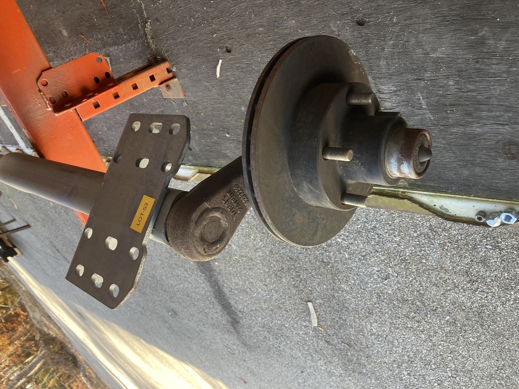 Torsion Axle,  3,500 lbs. Capacity, 91.25” Hub Face, 79.75” Outside Bracket, 73.75” Frame Center, W/ 10” Disc Brakes **Aged/Close-Out Inventory**