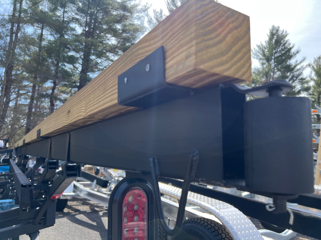 Bracket, Weld-On, Used To Add 4x4 lumber to Hoosier BX series Tri-toon Rails (For Extra Height), Unpainted, Sold As Each