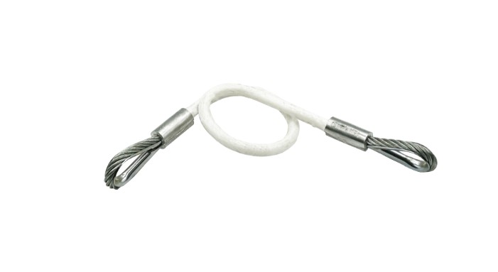 Trailer Tongue Safety Cable with Loop on Both Ends for use with Swing Tongue Hinge up to 5,200 lb Carrying Capacity