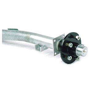 3500 lb Axle Assembly, Galvanized Round Tube Idler Hubs, HF: 81.5", SC: 65.25" (UT55) (DEXTER) Load Rite Oem Axle