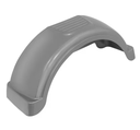 Trailer Fender, Material: Plastic, Color: Silver, 31.5" L x 9.75" Bottom W - 8" Top W x 12.75" H, Fits: 14" Wheels, Brand: Fulton, Sold as each