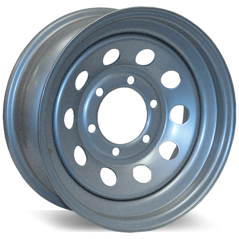 15" X 6" Rim - 5 On 4-1/2" Silver Painted Modular Steel Wheel (20537)