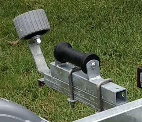 Bracket, Cat Roller Assembly, Galvanized w/Keel & Guide Roller-New Take Off. Save $