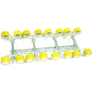 Pivot Bar Assembly, 8 Yellow Rollers, 3x2x.105x35.50", 2-3" I-BEAMS, Load Rite OEM Part